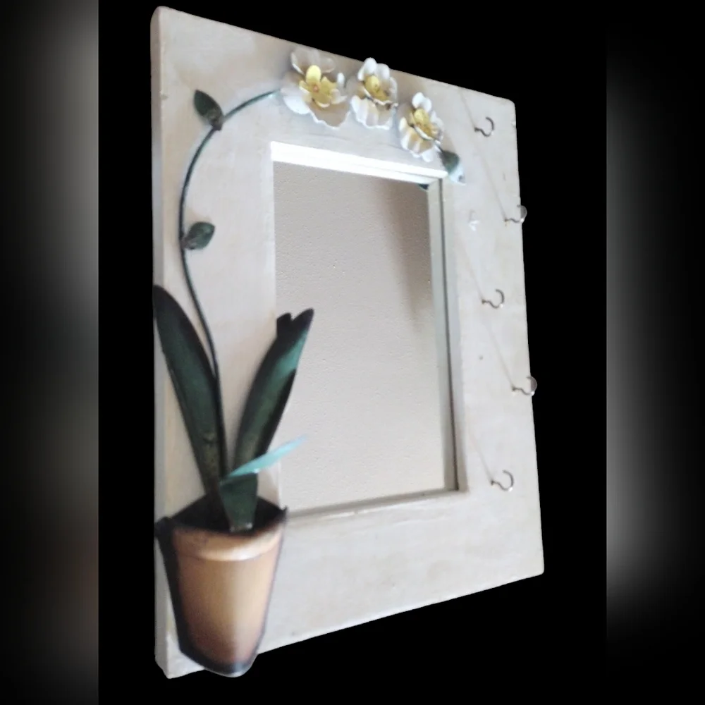 BOGO: Framed Mirror with Hooks